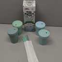 Grow Forward Bamboo Kids Cups with Lids and Straws - 10oz Drinking Cups for Kids with Childproof Twist Lids & Silicone Straws - Eco Friendly, BPA Free, Non Toxic & Dishwasher Safe - Rainforest