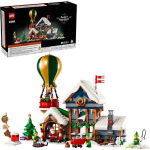 LEGO Icons Santa's Post Office Building Set for Adults - Christmas Village Decoration for Home - Includes Santa Minifigure, 4 Elves Minifigures, and More - Gift Idea for Men and Women - 10339