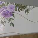 Pinkunn Purple Floral Wedding Seating Chart with Easel Display Stand 15.8 x 23.6 Inch Rustic Wooden Seating Chart Board Please Find Your Seat Sign for Engagement Baby & Bride Shower Wedding Sign Decor