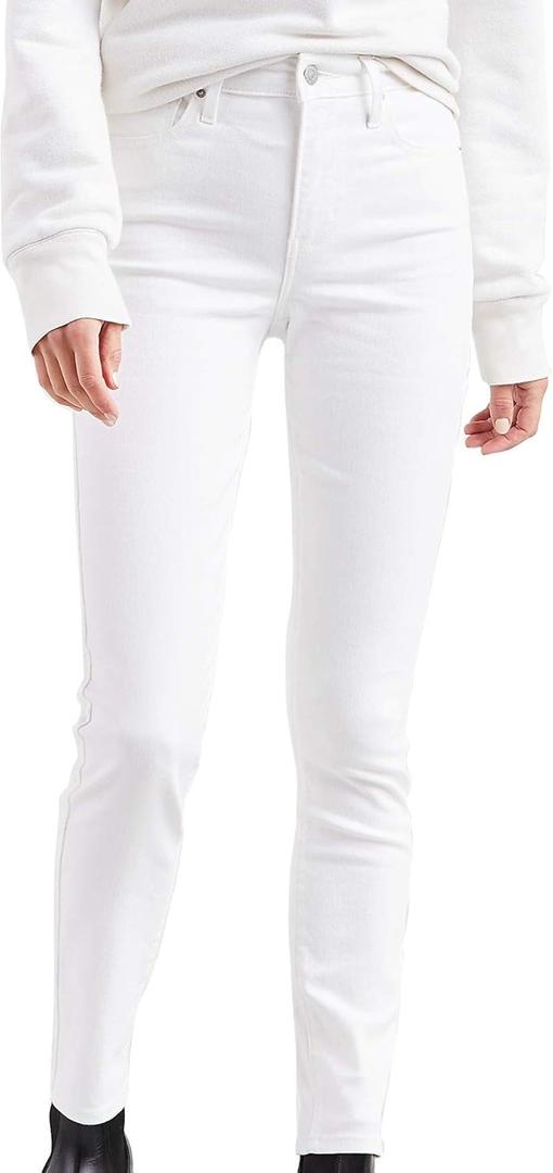 Levi's Women's 721 High Rise Skinny Jeans (30 Long, Soft Clean White)