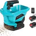 Seed Spreader Handheld with 2 Battery, Fertilizer Spreader