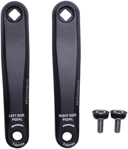 Alps2Ocean Universal Bike Crank Arms,89MM/102MM/114MM/127MM/140MM/152MM/160MM/165MM/170MM/175MM in Diamond Hole Bike Crank Arm for City Bike, Folding Bike, MTB, Ebike, Road Bike, Exercise Bike