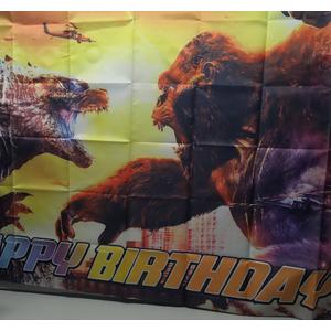 Two Three Kingdoms Godzilla Background Godzilla Vs. Monster King Kong Theme Back 56*38