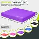 ProsourceFit Exercise Balance Pad, Non-Slip Cushioned Foam Mat & Knee Pad for Fitness and Stability Training, Yoga, Physical Therapy, XL -