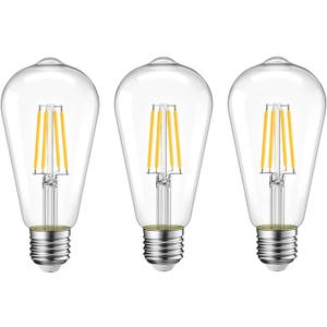 Vintage Edison LED Bulb,Antique 40W Vintage LED Bulbs,E26 Light Bulb 400 Lumen 2700K,Pack of 3(Non Dimmable)