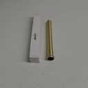 1-1/4 O.D x 12" Brass Slip Joint Extension Tube, Heavy Duty Extension Tube for Bathroom Sink Drain Tailpiece, Brushed Gold
