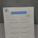 Termichy Stackable Formula Dispenser Portable Milk Powder Container, 2 Pack, Warm Grey