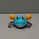 SKY-TOUCH Electric Runaway Crab Crawling Crab Baby Toy with Music and LED Light Up Toddler Interactive Learning Development Toy with Automatically Avoid Obstacles For Babies, Toddlers and Kids