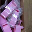 4 Pcs 18.7 Inch Light Pink Acrylic Mahjong Tile Racks with Pushers for Game Night American Mahjong Racks Tile Set for Mah Jong Lovers and Beginners