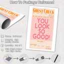 Liyark You Look So Good Pink And Orange Posters Trendy Retro Preppy Canvas Wall Art Funky Inspirational Positive Room Aesthetic Print Painting Maximalist Dorm Wall Decor 16x24in Unframed