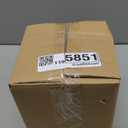 CHI AN HOME 5.7" Square Tissue Box Cover, Handmade Checkered Cube Tissue Box Cover with Capiz Shells, Decorative Mother of Pearl Tissue Holder for Living Room, Bathroom, Bedroom or Office (Navy Blue)