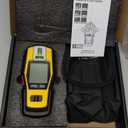 PREXISO 2-in-1 Stud Finder with Laser Level, Rechargeable Multi Surface Cross Line Laser & Wall Stud Scanners Tool for Hanging Frames & Picture, Wood Ac Wire Metal Studs Joist Pipe Detection