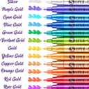 LIGHTWISH Metallic Markers 12 Colors 