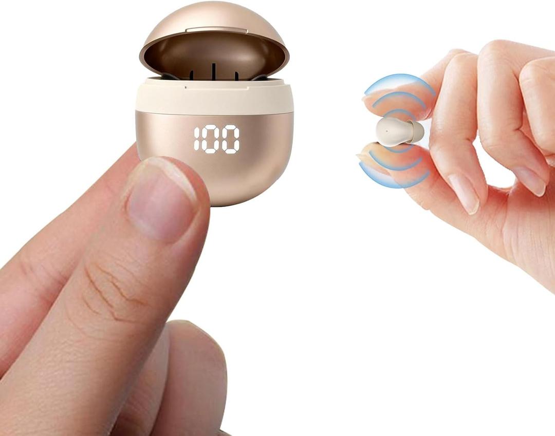 Yihou Invisible Small Mini Sleep Earbuds Headphones Wireless Bluetooth Comfortable Tiny Sleeping Smallest Low Profile Micro Discreet Hidden Kids Earbuds Ear Buds for Small Ear Canals Women Work