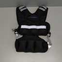 Adjustable Weighted Vest for Women and Men, 11-20lb Weight Vest with 6 Ironsand Weights, Body Weight Vest Exercise Set with Reflective Strip for Strength Training and Workout