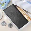 Christmas Car Registration and Insurance Card Holder Christmas Gift for Driver Include 1pcs Saint Christopher Medal, 1pcs Leather Vehicle Insurance Wallet Interior Car Accessories License