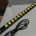 12 Outlet Long Power Strip, 2100 Joules Surge Protector, 6FT Power Cord, Wide Spaced Outlet Power Bar, Overload Protection Switch, Industrial Heavy Duty for Work Bench, Shop, Garage