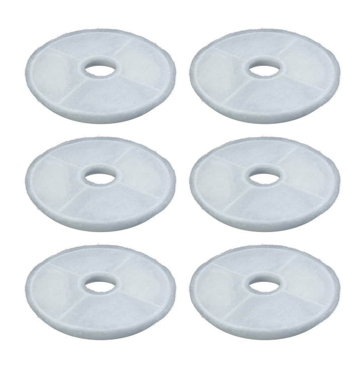 Filters for Catit Design Senses Fountains and Catit Flower Fountains, 6 Count