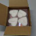 Honoson 12 PCS Valentine's Day Heart-Shaped Tealight Candles Pink Red White Tealight Candles Rose Essential Oils Colors 5 Hours Burn Time for Valentine's Day Dating Weddings Romantic Occasions