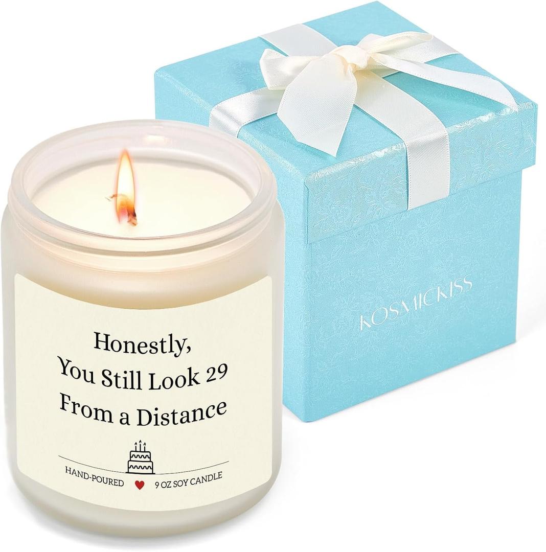 2 x 30th Birthday Gifts for for Women Men, 1995 30th Birthday Decorations for Her, Him, 30 Year Old Gift Ideas for Sister, Daughter, Friend, Brother, Coworker, Soy Wax Lavender Scented Candle