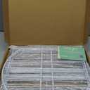 Decorative Garden Fence 17in x10ft, 10 Pack Rustproof Metal No Dig Fence Animal Barrier for Dog, Arched Flower Bed Edging Ornamental Wire Border Panel Fencing for Yard Patio Outdoor Decor White