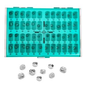 Dental Sectional Matrix System Band No1.398, Dental Matrices Kit with Ledges, Assorted Sizes Soft Metal Dental Restoration Tools