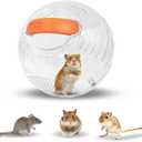 Clear Hamster Exercise Ball (7)  Sturdy Dwarf Hamster Ball for Safe, Active Play  Ventilated Small Animal Toys for Gerbils, Mice & Other Small Pets  Must-Have Pet Rat Accessories