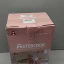 Astercook Knife Set, Kitchen Knives Set with Block and Sharpener Ceramic Coating 15 Pcs German Stainless Steel Knives Sharp Blade Dishwasher Safe Knife Block Set with Ergonomic Handle, Crystal Pink