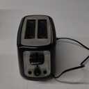 Toastmaster 2-Slice Cool Touch Toaster, Black with Stainless Accent