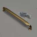 Alzassbg 6 Pack Champagne Bronze Cabinet Handles, 5 Inch(128mm) Hole Centers Arch Modern Cabinet Pulls Kitchen Cabinets Hardware for Cabinets and Drawers AL3503TGP