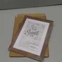 Califortree 5x7 Picture Frame - Can Display Photo 4x6 with Mat, Wood Frame with Shatterproof Plexiglass, Horizontal and Vertical Display for Wall and Tabletop, Rustic Brown