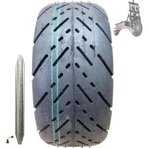 Scooter Tires 90/65-6.5 Tubeless Tire 11" Tubeless Fat Road Tire Scooter Tires 90/65-6.5 Tubeless Tire Mobility Scooter Tires Compatible With Dualtron Zero 11x Kaabo Scooter (90/65-6.5 Road tire)