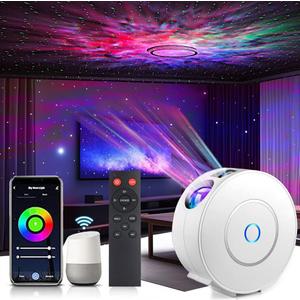 Galaxy Projector for Bedroom, Star Projector,Smart APP Control Memory Setting, Compatible with Alexa & Google Home, for Kids Adults Bedroom,Room Decor,Game Room,Party (Green Star+Remote)