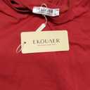 Ekouaer Cotton Pajamas for Women Set 2 Piece Cap Sleeve Pjs Shorts Set Lounge Sets Sleepwear S-XXL (Medium, Wine Red)