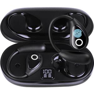 Language Translation Earbuds, 3-in-1 Translator Earbuds & 144 Languages & Accents, Translator Device Translation Earbuds Real Time fit iOS & Android for Travel Business &Learning, M96-Black