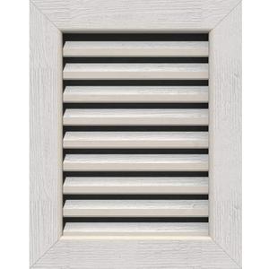 Ekena Millwork GVWVE12X1401RFPWR Vertical Gable Vent Gable Vent, 12"W x 14" (17"W x 19"H Frame Size), Western Red Cedar, Primed