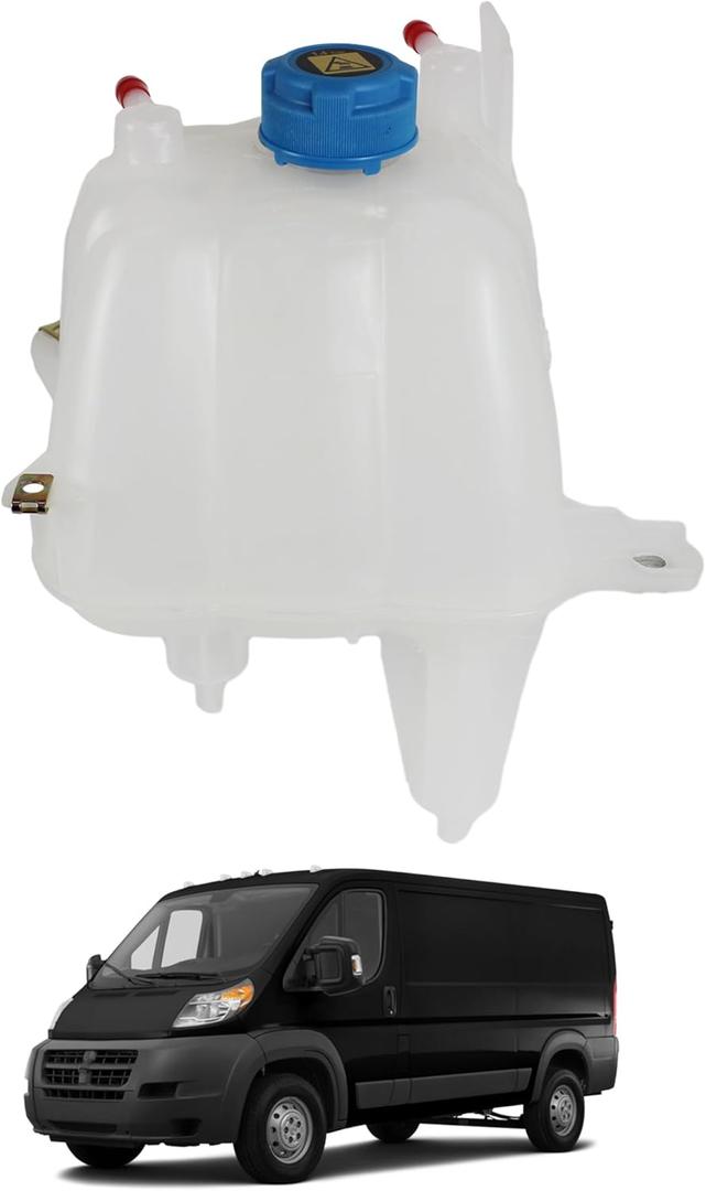 Upgrade 603-832 Coolant Reservoir Compatible with 2014-2021 Dodge Ram ProMaster 1500 2500 3500 Coolant Recovery Reservoir Replaces# 52014880AA 68097622AA