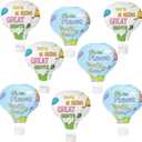 8 PCS Oh The Places You' ll Go Hot Air Balloon Paper Lanterns 12 Inch Graduation Hot Air Balloon Hanging Lanterns for Kindergarten Preschool Graduation Baby Shower Party Decor