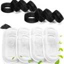 Cat Water Fountain Filters for Stainless Steel 67oz/2L Adjustable Water Flow Pet Fountain, 8 Pack Pet Replacement Filters with 8 Sponges