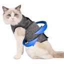 Coppthinktu Cat Anxiety Jacket, Anxiety Vest for Cats, Cat Anti Anxiety Vest, Shirt for Cat, Cats Calming Wrap Vet Recommended Calming Solution Vest for Fireworks, Travel, Separation M