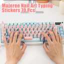 Stylish and Functional Keyboard Stickers and Cover for Long Nails  Perfect Keyboard Bubbles for Long Nails Accessories and Gifts for Office Girls, Gaming Girls(White)