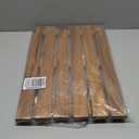 VaeFae Teak Shower Mat, Non-Slip Bath Mat, Luxury Spa Mat, Wooden Mat for Bathtub, 20 x 13 in