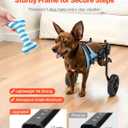 VEVOR Dog Wheelchair for Back Legs, Adjustable 2 Wheels Pet Wheelchair, Lightweight Dog Cart with Shock-Absorbing Wheels, Mobility Support Wheel Chair for Disabled Injured Dogs up to 22lbs, X-Small