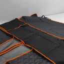 URPOWER Dog Car Seat Cover for Pets 100% Waterproof Hammock 600D Heavy Duty Scratch Proof Nonslip Durable Soft Pet Back Seat Covers for Cars Trucks and SUVs (Black-Orange)