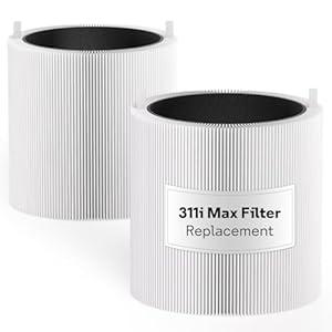 Leemone 2 Pack Blue Pure 311i Max Replacement Filter Compatible with Blue Pure 311i Max Air Purifier, Activated Carbon Filter
