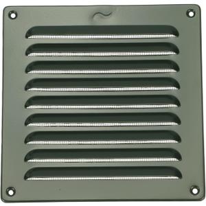 PATIKIL 8x8 Inch Aluminum Vent Cover, Screen Air Grille Ventilation Cover HVAC Louvered Grill for Home Kitchen Fireplace Bathroom Wall Ceiling, Green