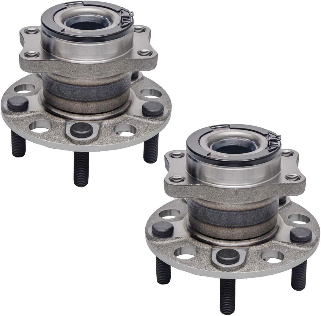 TUCAREST 512333 x2 (Fit 4WD/AWD Vehicles) Rear Wheel Bearing and Hub Assembly Compatible with 2007-2017 Je-ep Compass, Patriot /2007-2008 Do-dge Caliber [5 Stud Hub W/ABS,4x4]