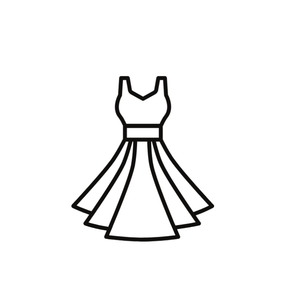 White Women Dress Size S
