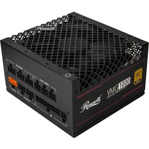 Rosewill VMG 1000W 80+ Gold, ATX 3.0 & 3.1 Compatible, Full Modular LowNoise Power Supply, PCIe 5.1 12V2x6 Connector, 100% Japanese Electrolytic Capacitor, 120mm FDB Silent Fan  5 Year