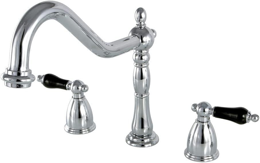 Kingston Brass KB1791PKLLS Duchess 8 inch To 16 inch Widespread Kitchen Faucet Less Sprayer, 8-1/4 inch In Spout Reach, Chrome